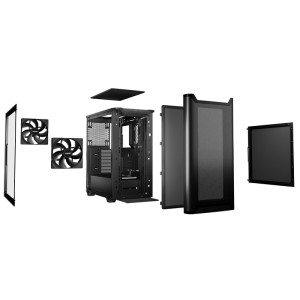 CAJA PC BEQUIET PURE BASE AIRFLOW 501 ATX CRISTALTEMPLADO NE