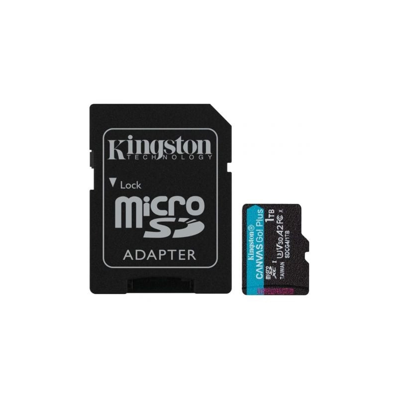 MICRO SD KINGSTON CANVAS GO! PLUS 1TB XC CON ADAPTADOR