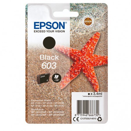 INK JET EPSON ORIGINAL C13T03U14010 NEGRO Nº603