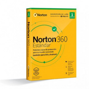SOFTW. NORTON 360 STANDARD 10GB ES 1 USU 1 DISP.1 AÑO BOX
