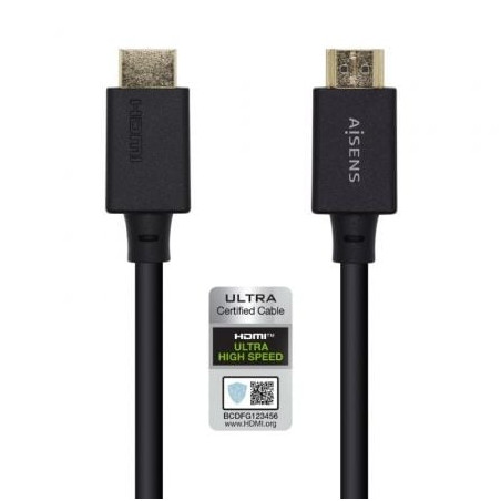 CABLE HDMI AISENS 2.1  8K HDMI MACHO HDMI MACHO 5 MT NEGRO