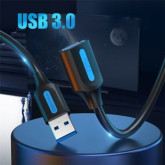 CABLE ALARGADOR USB 3.0 VENTION USB MACHO/ USB HEMBR 3M AZUL