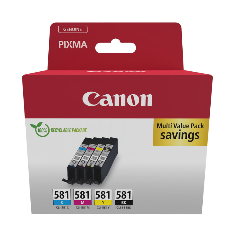 MULTIPACK CANON ORIG. CLI-581XL  BK C M Y 2025C006