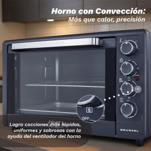 HORNO ELECTRICO DE 48L DE CAPACIDAD GRUNKEL HR-48PROMAX