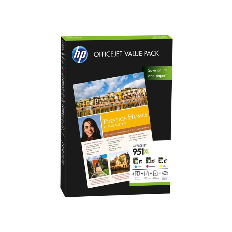 INK JET HP ORIG. MULTIPACK CR712AE Nº951XL+ PAPEL A4