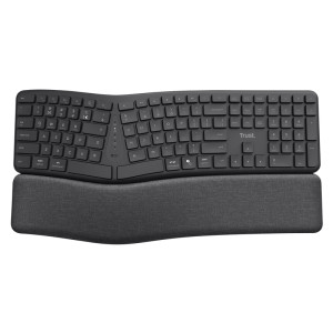 TECLADO TRUST BLUETOOTH KEYRA MULTIDISPOSITIVO ERGONÓMICO 