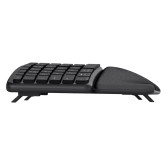 TECLADO TRUST BLUETOOTH KEYRA MULTIDISPOSITIVO ERGONÓMICO 