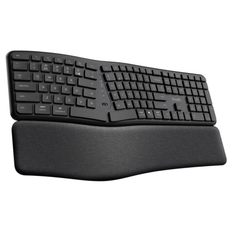 TECLADO TRUST BLUETOOTH KEYRA MULTIDISPOSITIVO ERGONÓMICO 