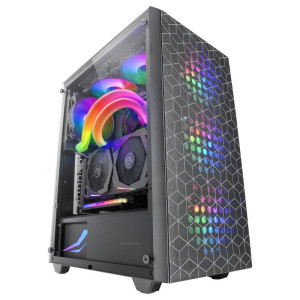 CAJA ATX SEMITORRE GAMING MARS GAMING MCMAG NEGRA FRONTAL DO