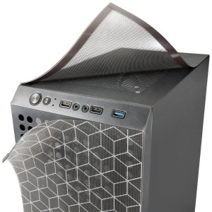 CAJA ATX SEMITORRE GAMING MARS GAMING MCMAG NEGRA FRONTAL DO