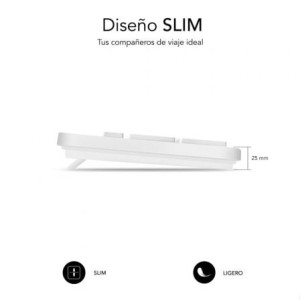 TECLADO SUBBLIM BUSINESS SLIM BLANCO
