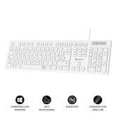 TECLADO SUBBLIM BUSINESS SLIM BLANCO