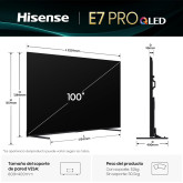 TV HISENSE 100" 100E7Q-PRO QLED PROGAMING TV  144HZ