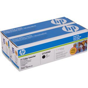 TONER HP ORIG. CC530AD NEGRO PACK DE 2