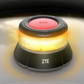 BALIZA V16 ZTE E1 NEGRA  CERTIFICADA BATERÍA 9V IN