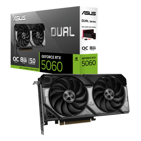 VGA ASUS DUAL GEFORCE RTX 5060 OC 8GB GDDR7