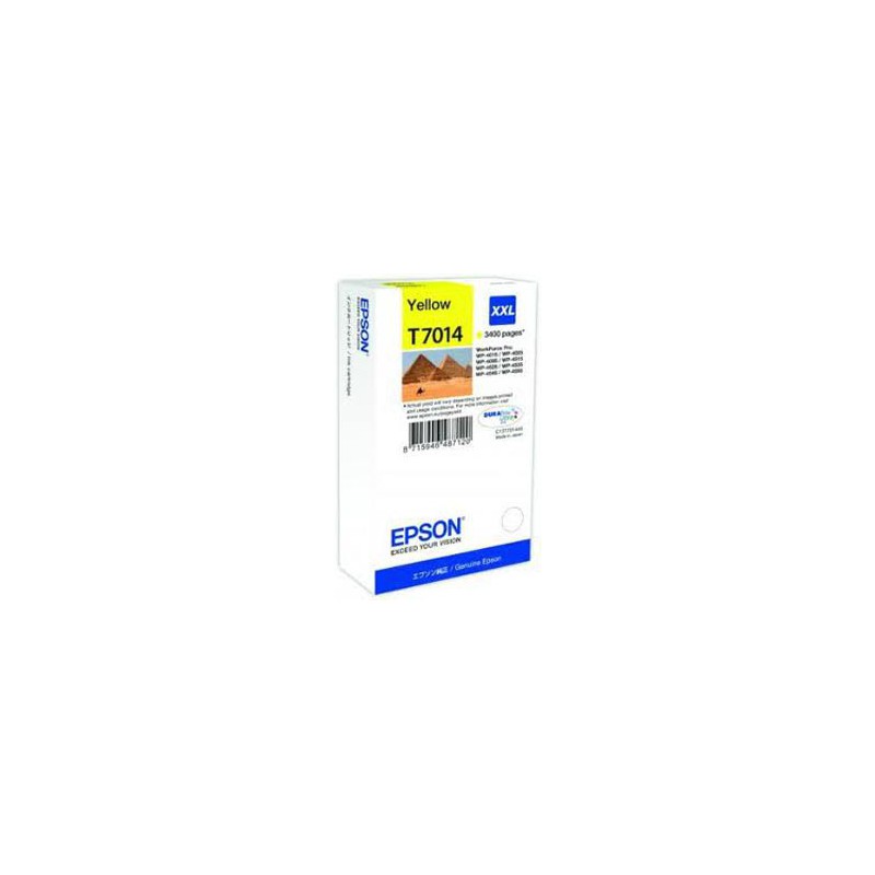 INK JET EPSON ORIGINAL C13T7014 AMARIL 3400PA