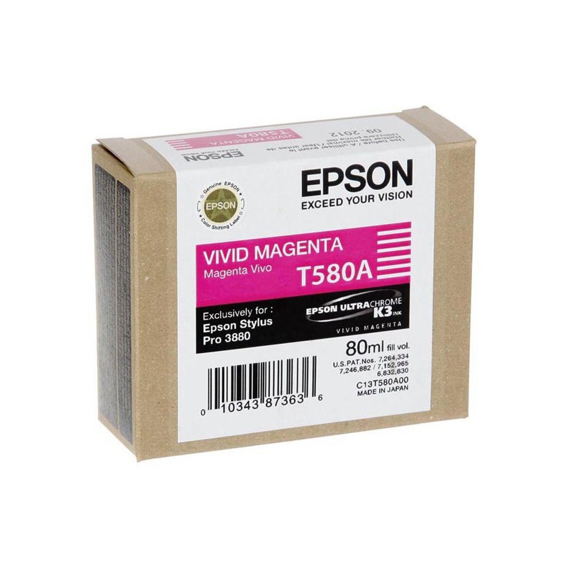 INK JET EPSON ORIGINAL C13T580A00 MAGENTA VIV