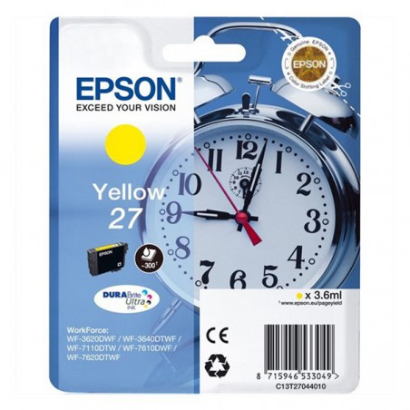 INK JET EPSON ORIGINAL C13T2704 AMARILLO Nº27 