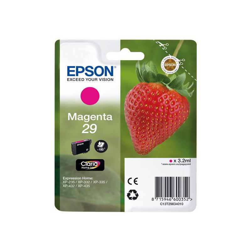 INK JET EPSON ORIG. C13T298340 MAGENTA   XP235