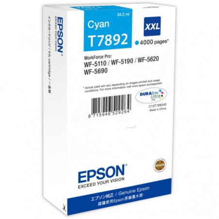 INK JET EPSON ORIGINAL C13T789240 CYAN