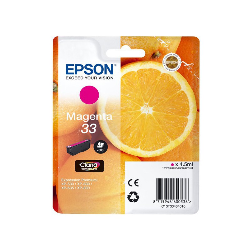 INK JET EPSON ORIG. C13T3343  XP-530 MAGENTA 