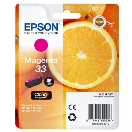 INK JET EPSON ORIG. C13T3343  XP-530 MAGENTA 