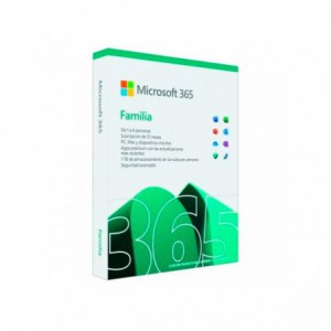 SOFT.MICROSOFT OFFICE 365 FAMILIA 6 LICENCIA 1 AÑO CAJA