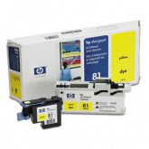 INK JET HP ORIG. C4953A  Nº81 KIT AMARILLO
