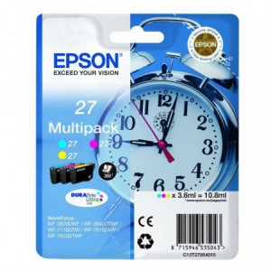 INK JET EPSON ORIG. C13T27054  Nº27  PACK 3-COLORES