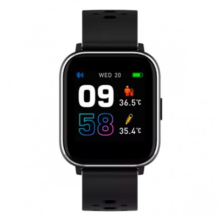 SMARTWATCH DENVER IPS 1.4" + BOTON RETORNO SW-164 NEGRO