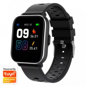 SMARTWATCH DENVER IPS 1.4" + BOTON RETORNO SW-164 NEGRO