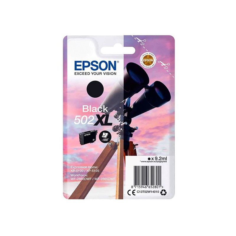 INK JET EPSON ORIG.C13T02W14010 Nº502XL NEGRO 