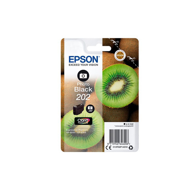 INK JET EPSON ORIG. C13T02F140  PHOTO BLACK 202  NEGRO