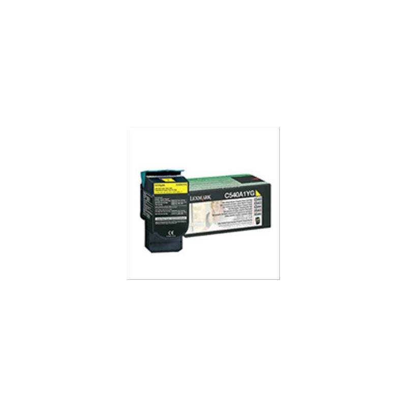 TONER LEXMARK ORIG.OC540A1YG AMARILLO RETORNA