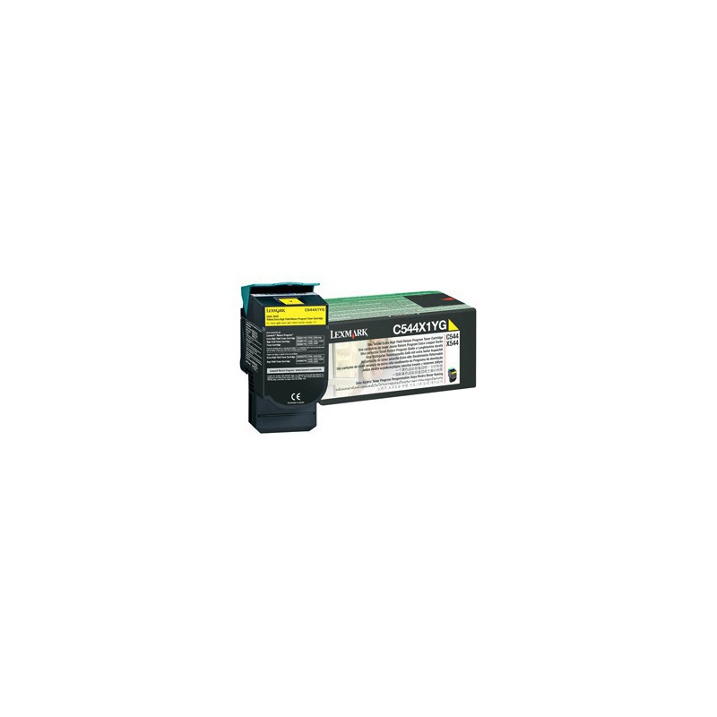 TONER LEXMARK ORIG. C544X1YG AMARIL  4000 PAG
