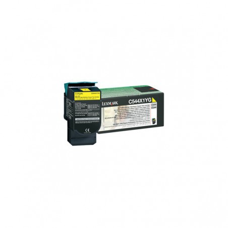 TONER LEXMARK ORIG. C544X1YG AMARIL  4000 PAG