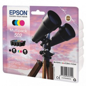 INK JET EPSON ORIG. C13T02V64010 MULTIPACK 4 COLORES 502