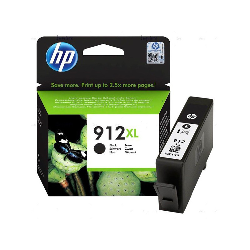 INK JET HP ORIG. Nº 912XL NEGRO 3YL84AE