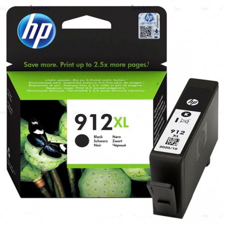 INK JET HP ORIG. Nº 912XL NEGRO 3YL84AE