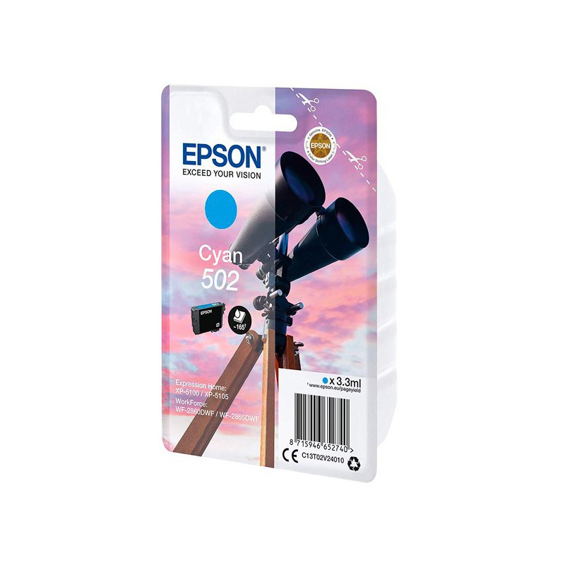 INK JET EPSON ORIG.C13T02V24010 Nº502 CYAN