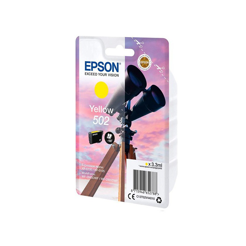 INK JET EPSON ORIG.C13T02V44010 Nº502 AMARILLO