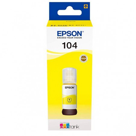 INK JET EPSON ORIG.C13T00P440 ECOTANK Nº 104 YELLON 