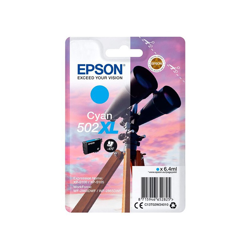 INK JET EPSON ORIG.C13T02W24010 Nº502XL CYAN 