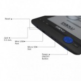 E-BOOK BILLOW TINTA ELEC. 6" 4GB PANTALLA TACTIL E03T*