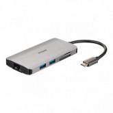 HUB USB D-LINK TIPO C 3USB 3.0/1 HDMI/1 RJ45 GRIS