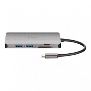 HUB USB D-LINK TIPO C 3USB 3.0/1 HDMI/1 RJ45 GRIS