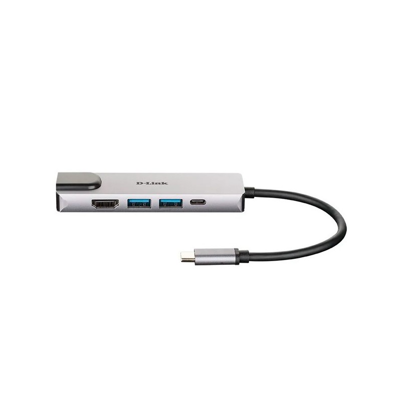 HUB USB C D-LINK 2 USB 3.0/1 HDMI/1 RJ45 GIGA PLUG AND PLAY