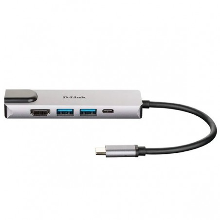 HUB USB C D-LINK 2 USB 3.0/1 HDMI/1 RJ45 GIGA PLUG AND PLAY