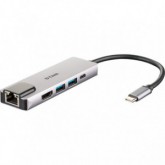 HUB USB C D-LINK 2 USB 3.0/1 HDMI/1 RJ45 GIGA PLUG AND PLAY